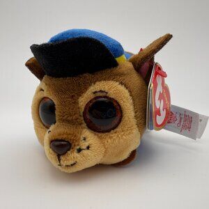 Ty Beanie Boos Teeny Tys 4" Paw Patrol CHASE Stackable Plush (SKU: 543TO)